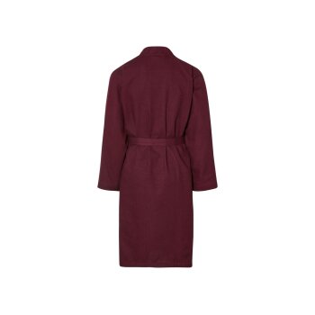 LIVARNO home Unisex Bademantel, mit modischer Waffelstruktur (Bordeaux, L) - B-Ware sehr gut