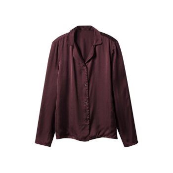 esmara® Damen Satin-Pyjama (Burgunderrot, M(40/42)) -...