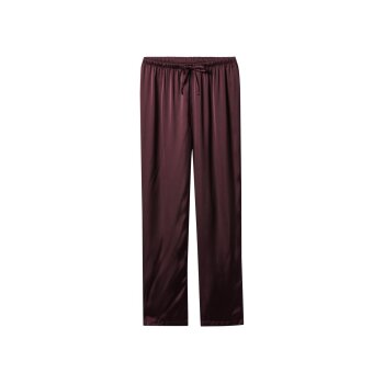 esmara® Damen Satin-Pyjama (Burgunderrot, M(40/42)) - B-Ware neuwertig