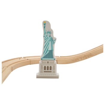 lupilu® Holzeisenbahn-Set, Weltreise - B-Ware sehr gut