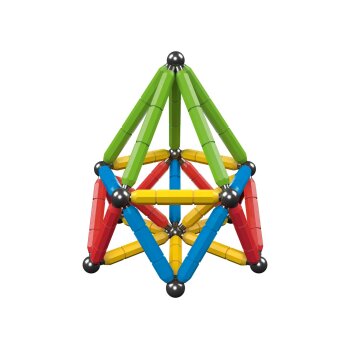 LUPILU® Magnetbausatz Leuchtend, 56-teilig / Magnetbausatz Bunt, 60-teilig (Bunt) - B-Ware neuwertig