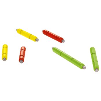 LUPILU® Magnetbausatz Leuchtend, 56-teilig / Magnetbausatz Bunt, 60-teilig (Bunt) - B-Ware neuwertig