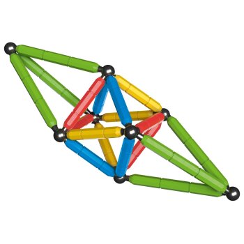 LUPILU® Magnetbausatz Leuchtend, 56-teilig / Magnetbausatz Bunt, 60-teilig (Bunt) - B-Ware neuwertig