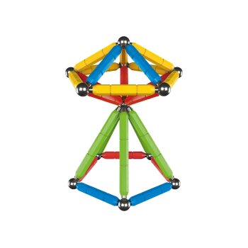 LUPILU® Magnetbausatz Leuchtend, 56-teilig / Magnetbausatz Bunt, 60-teilig (Bunt) - B-Ware neuwertig