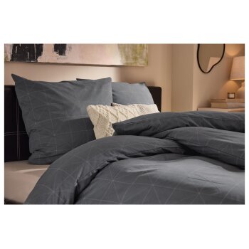 LIVARNO® Jersey-Spannbettlaken, 180-200 x 200 cm (Grau) - B-Ware sehr gut