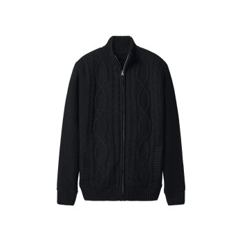 esmara Men Herren Grobstrickjacke (Schwarz, M (48/50)) -...