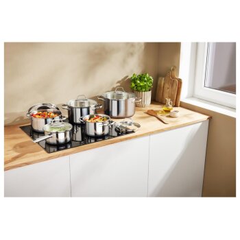 SILVERCREST® Topf-Set, 5-teilig, Edelstahl, Premium (Glasdeckel) - B-Ware sehr gut