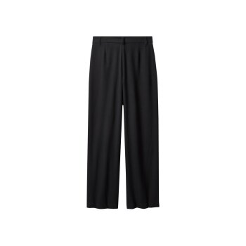 esmara® Damen Palazzo-Hose / Stoffhose (Schwarz, 36) - B-Ware neuwertig