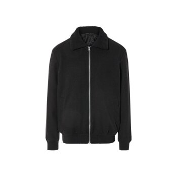 LIVERGY® Herren Jacke in Wolloptik (Schwarz, M(48/50)) - B-Ware neuwertig