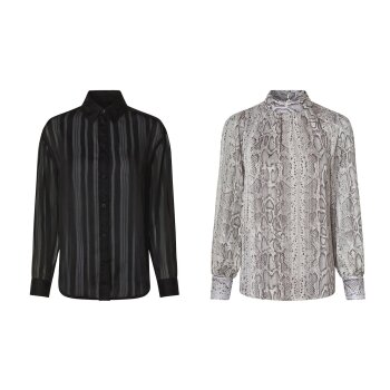 esmara® Damen Bluse, leger geschnitten mit...