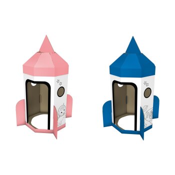 Playtive Papp-Spielzelt Raumschiff zum bemalen - B-Ware