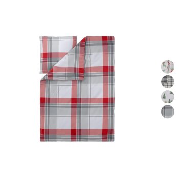 LIVARNO® Feinbiber-Bettwäsche, 155 x 220 cm -...