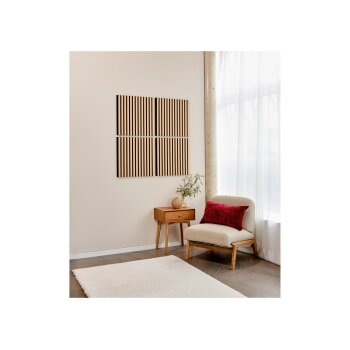 LIVARNO home 4er Set Holz-Paneele, Eichenoptik - B-Ware...