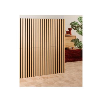 LIVARNO home 4er Set Holz-Paneele, Eichenoptik - B-Ware Transportschaden Kosmetisch