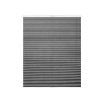 Lichtblick Plissee Klemmfix, ohne Bohren, verspannt, ab 45 x 130 cm (Hellgrau, 45x130 cm) - B-Ware neuwertig