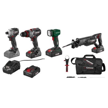 PARKSIDE PERFORMANCE® 20 V Akku-Werkzeug-Kombiset,...