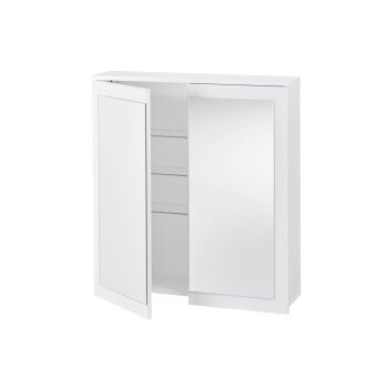 LIVARNO® Spiegelschrank Basel, mit 2 Türen, weiß - B-Ware Transportschaden