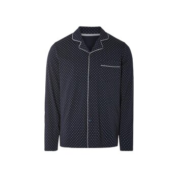 LIVERGY® Herren Pyjama (Muster navy, S(44/46)) - B-Ware neuwertig