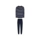 LIVERGY® Herren Nicki Pyjama (Streifen navy, L(52/54)) - B-Ware neuwertig