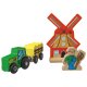 lupilu® Holzeisenbahn-Set »Farm / Dinosaurier« (Bauernhof-Set) - B-Ware sehr gut