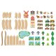 lupilu® Holzeisenbahn-Set »Farm / Dinosaurier« (Bauernhof-Set) - B-Ware sehr gut