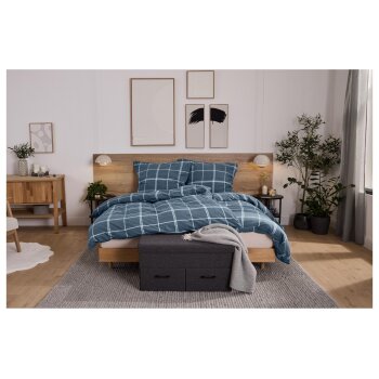 LIVARNO® Feinbiber-Bettwäsche, 155 x 220 cm - B-Ware