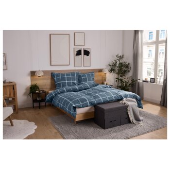 LIVARNO® Feinbiber-Bettwäsche, 155 x 220 cm - B-Ware