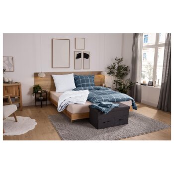 LIVARNO® Feinbiber-Bettwäsche, 155 x 220 cm - B-Ware