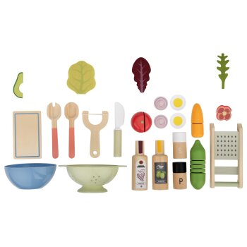 lupilu® Holz-Lebensmittel (Salat) - B-Ware sehr gut