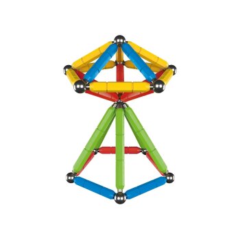 LUPILU® Magnetbausatz Leuchtend, 56-teilig / Magnetbausatz Bunt, 60-teilig (Bunt) - B-Ware sehr gut