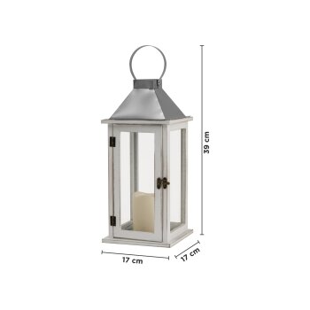 LIVARNO® Laterne Holz, Metall LED - B-Ware