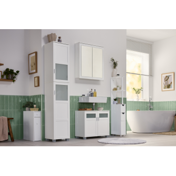 LIVARNO® Bad-Hochschrank Basel, weiß - B-Ware sehr gut