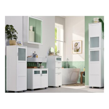 LIVARNO® Waschbeckenunterschrank »Basel« - B-Ware Transportschaden