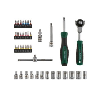 PARKSIDE® Steckschlüssel-Satz mit Schwenkkopf-Ratsche (Roto Set 39tlg.) - B-Ware neuwertig