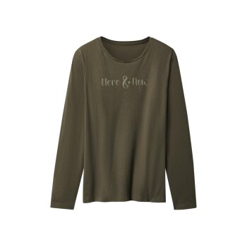 esmara® Damen-Baumwollpyjama, M, olive - B-Ware...