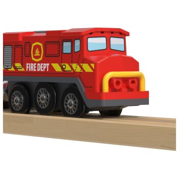 lupilu® Interaktiver Bahnhof-Set / Feuerwehr Einsatz-Set (Feuerwehr) - B-Ware sehr gut