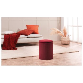 LIVARNO home Hocker, mit Staufach, Samt - B-Ware sehr gut