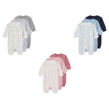 lupilu® Baby Schlafoveralls, 3 Stück - B-Ware