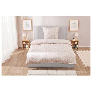 LIVARNO home Satin-Bettwäsche, 135 x 200 cm (Sand) - B-Ware neuwertig