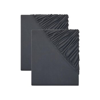 LIVARNO home 2er Set Spannbettlaken, aus Jersey, 90-100 x...