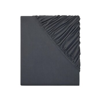 LIVARNO HOME Jersey-Spannbettlaken-Set, 90-100 x 200 cm (Dunkelgrau) - B-Ware neuwertig