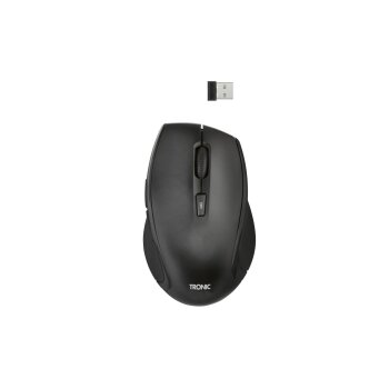 TRONIC® Tastatur-und-Maus-Set, kabellos, schwarz - B-Ware sehr gut