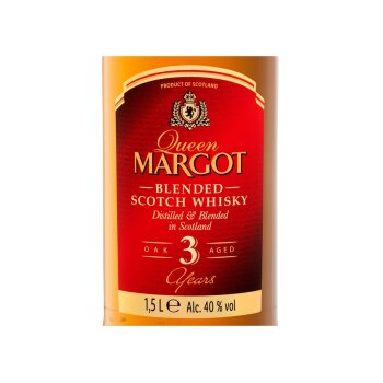 Queen MARGOT Blended Scotch Whisky 3 Jahre 1,5-l-Flasche...