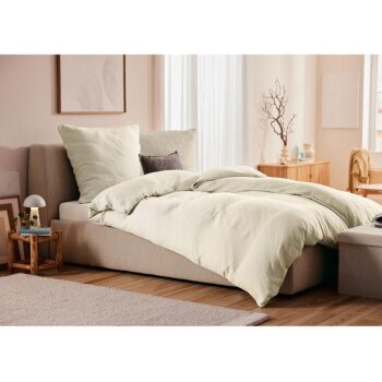 LIVARNO home Musselin-Bettwäsche-Set, 240 x 220 cm,...