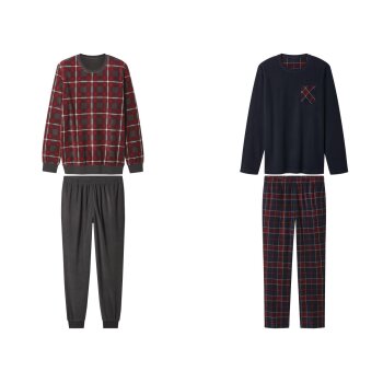 esmara Men Herren Fleece-Pyjama - B-Ware