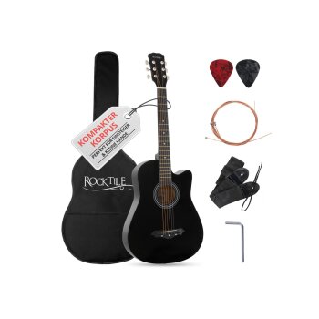 Rocktile Westerngitarren Set - B-Ware neuwertig