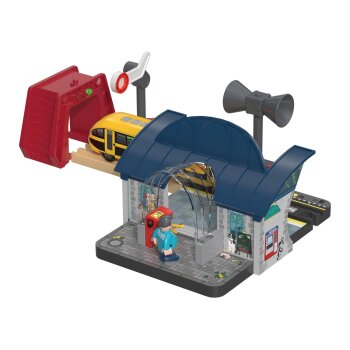 lupilu® Interaktiver Bahnhof-Set / Feuerwehr Einsatz-Set (Bahnhof) - B-Ware sehr gut