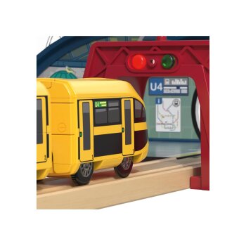 lupilu® Interaktiver Bahnhof-Set / Feuerwehr Einsatz-Set (Bahnhof) - B-Ware sehr gut