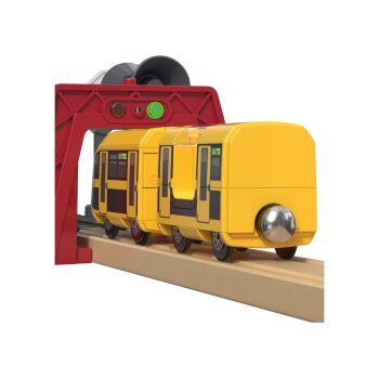 lupilu® Interaktiver Bahnhof-Set / Feuerwehr Einsatz-Set (Bahnhof) - B-Ware sehr gut