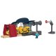 lupilu® Interaktiver Bahnhof-Set / Feuerwehr Einsatz-Set (Bahnhof) - B-Ware sehr gut